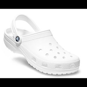 Women’s white crocs